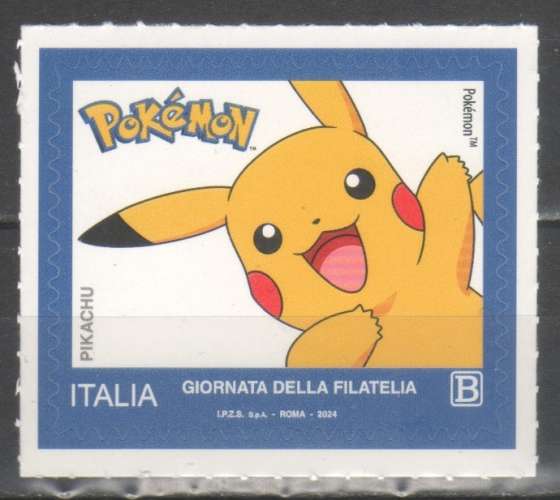 Italie 2024 - Journée de la Philatélie - Pokemon