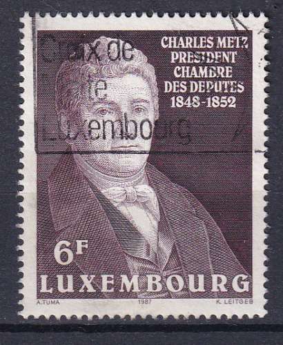 LUXEMBOURG - 1987 - Charles Metz - Yvert - 1133 Oblitéré