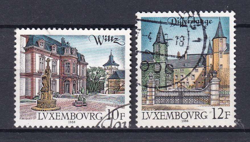 LUXEMBOURG - 1988 - Tourisme - Yvert - 1151 / 1152 Oblitérés