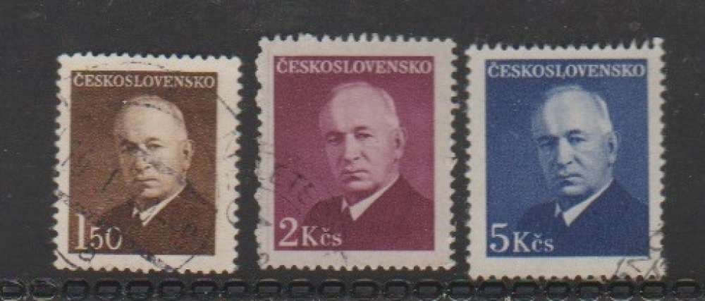 Czechoslovakia - Scott 340-342