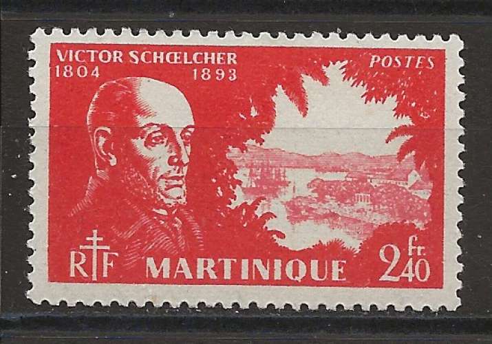 MARTINIQUE COLONIES    ANNEE  1945 Y.T N°210 NEUF**   