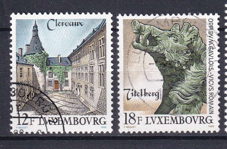 LUXEMBOURG - 1989 - Tourisme - Yvert - 1180 / 1181 Oblitérés 