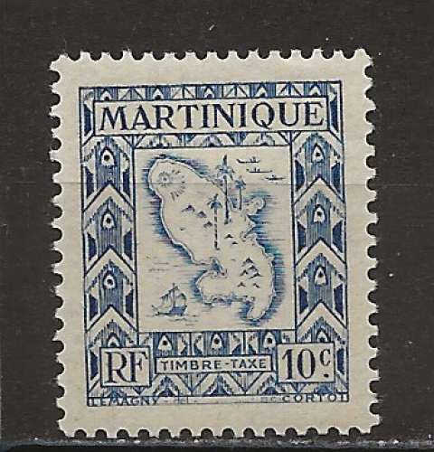 MARTINIQUE COLONIES  TAXE  ANNEE  1947 Y.T N°27 NEUF**    