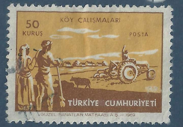 Turquie - YT 1907 - Agriculture - tracteur