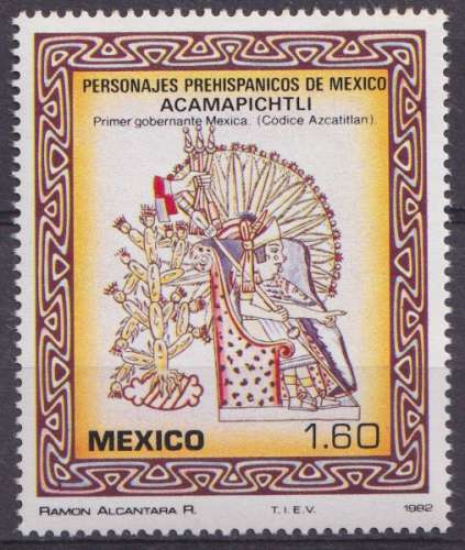 Mexique 1982 Y&T 983 neuf ** - Acamapichtli 