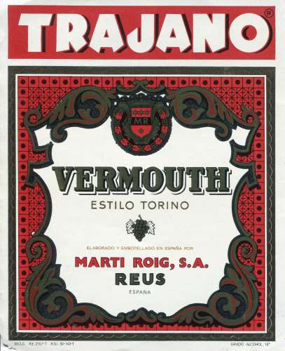 Espagne - Trajano - Vermouth Estilo Torino - Marti Roig - Reus