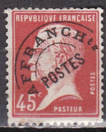 FRANCE Préo N° 67de 1922 usé  