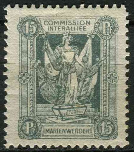 MARIENWERDER 1920 NEUF* charnière N° 13