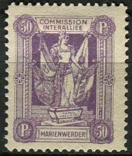 MARIENWERDER 1920 NEUF* charnière N° 18