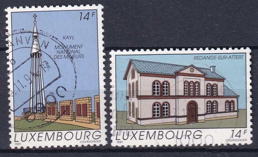 LUXEMBOURG - 1991 - Tourisme - Yvert - 1223 / 1224 Oblitérés 