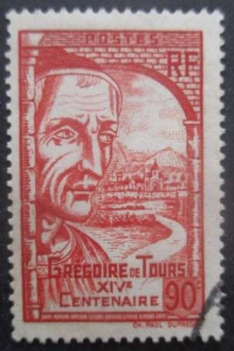 FRANCE N°442 Grégoire De Tours oblitéré