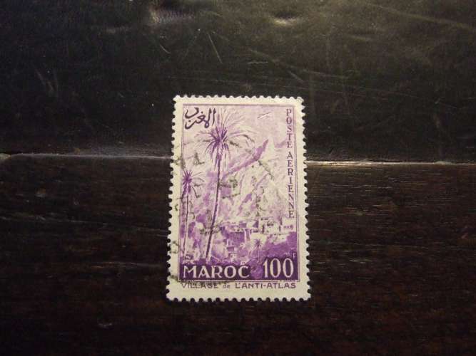 MAROCCO 1955 VEDUTE 100 f USATO