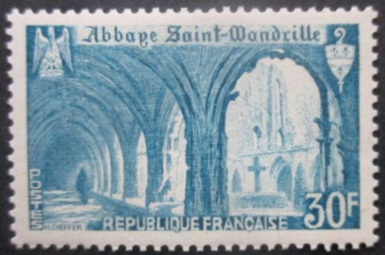 FRANCE N°888 Abbaye de St Wandrille neuf **