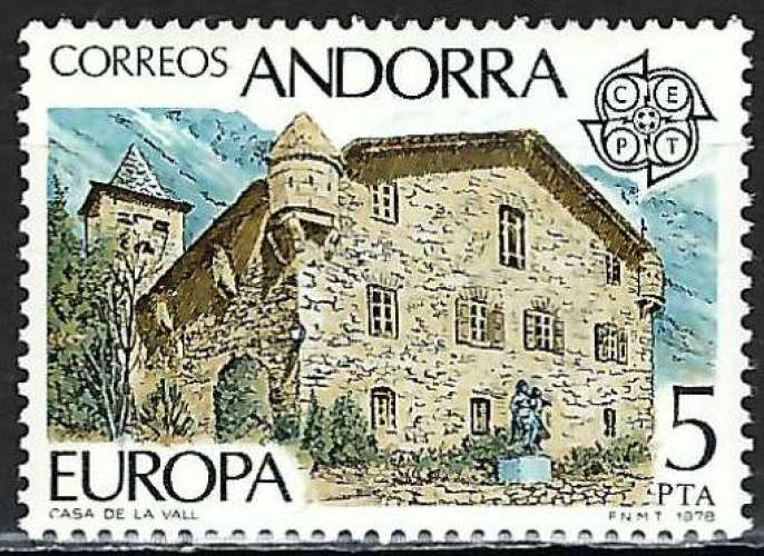 Andorre Espagnol - 1978 - Y & T n° 108 - Europa - MH