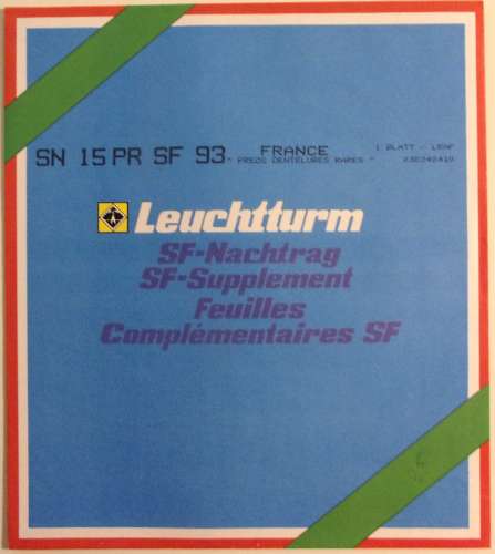 Leuchtturm - JEU FRANCE PREOS DENTELURES RARES 1993 SF (Avec Pochettes)