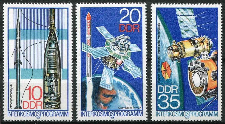 ALLEMAGNE RDA 1978 NEUF** MNH N° 1980 à 1982