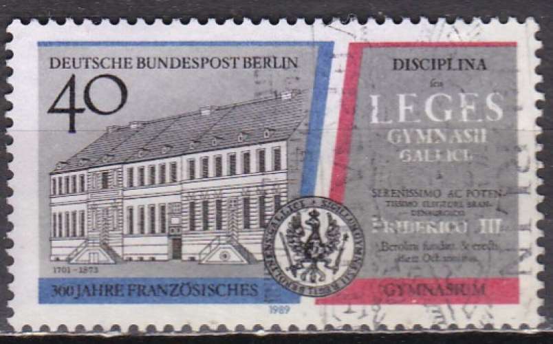 BERLIN N° 817 de 1989 oblitéré  