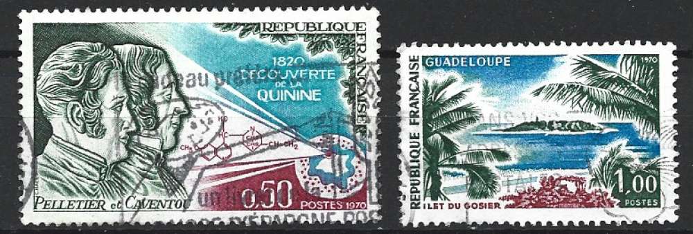 France 1972 - Y & T : 1633, 1646 - Pelletier, Guadeloupe