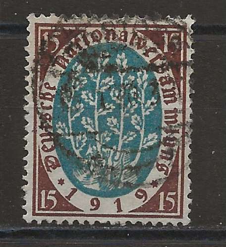 ALLEMAGNE  EMPIRE  ANNEE 1919 Y.T N°107 OBLI