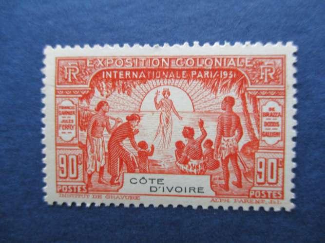 Cote D ' Ivoire y & t  86 ** 1931 