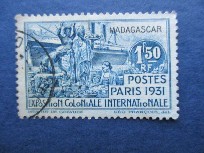 Madagascar y & t  182 obl 1931