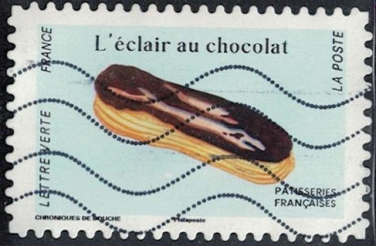 France 2024 Oblitéré Used Pâtisseries françaises L'éclair au chocolat