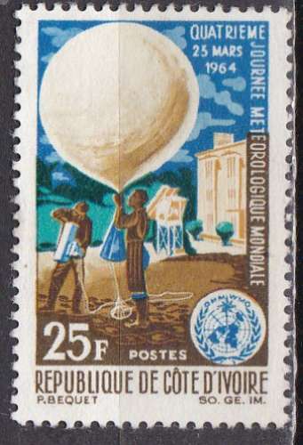 COTE D'IVOIRE  N° 223 de 1964 oblitéré 