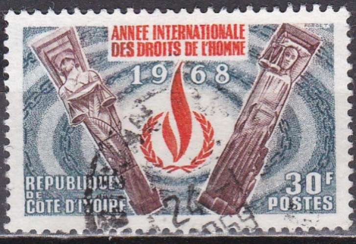 COTE D'IVOIRE  N° 283 de 1968 oblitéré 