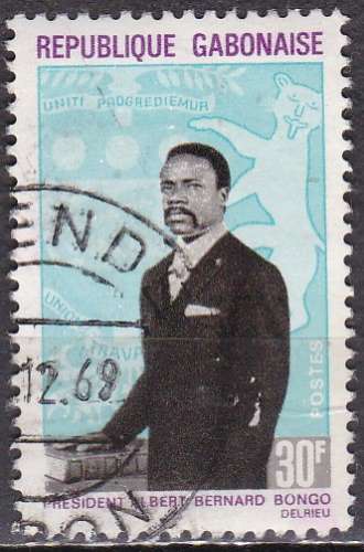 GABON N° 228 de 1968 oblitéré 