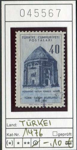 Turquie 1956 - Michel 1476 - oo oblit. - 