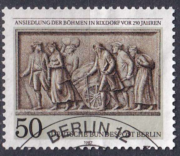 ALLEMAGNE - BERLIN - 1987 - Bohémiens a Rixdorf  - Yvert 745 Oblitéré