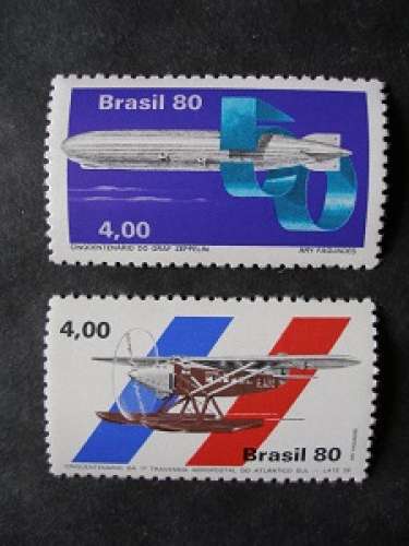 Brésil 1980 - Anniversaire divers sur l'aviation  - MNH**