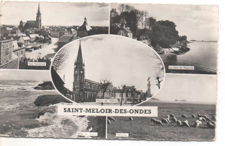 cpsm 35 Saint-Méloir- des-Ondes multivues