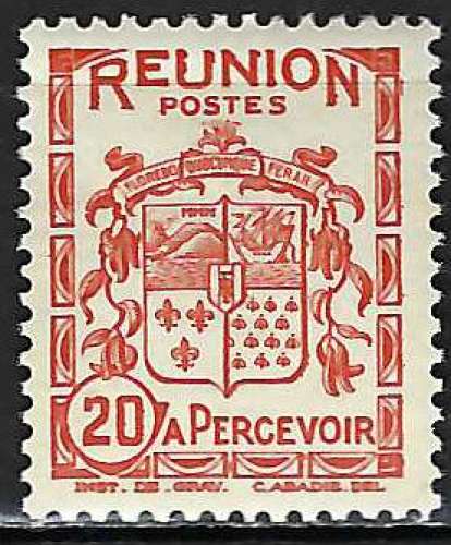 Réunion - 1933 - Y & T n° 19 Timbres-taxe - MH