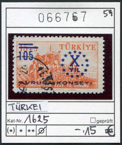 Turquie 1959 - Michel 1625 - oo oblit. - 