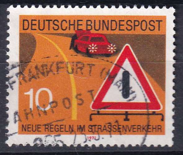 ALLEMAGNE - 1971 - Prévention routière  - Yvert 535 Oblitéré