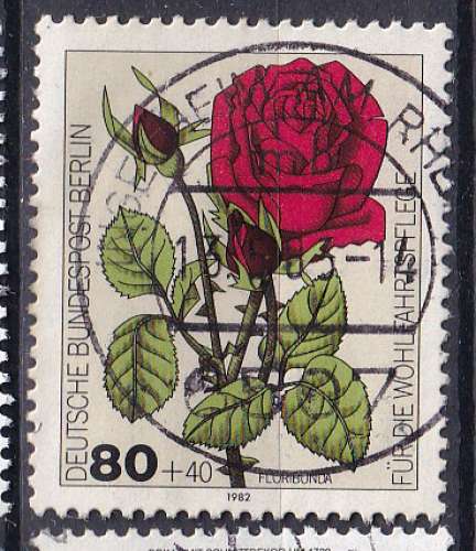 ALLEMAGNE - BERLIN - 1982 - Fleurs  - Yvert 643 Oblitéré