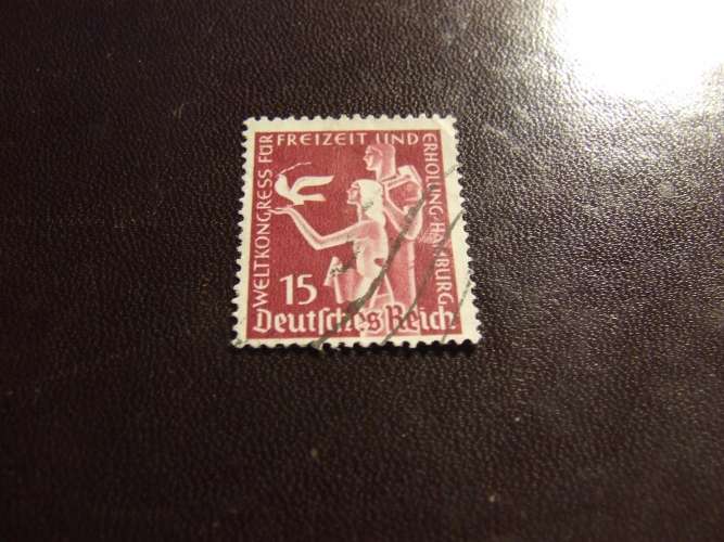 GERMANIA 1936 TEMPO LIBERO 15 p USATO 