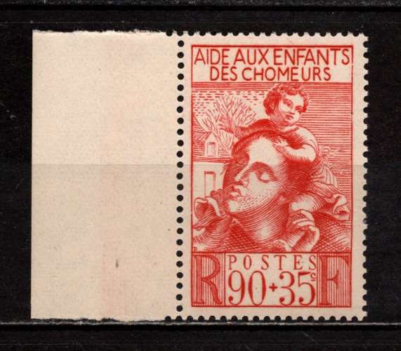 Timbre France n° 428**, bdf, superbe