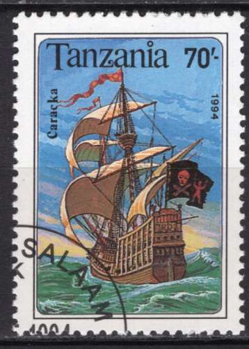 TANZANIE 1994  VOILIER LE CARACHKA OBLITERE