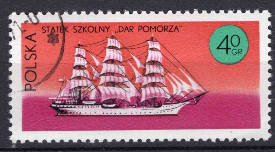 POLOGNE 1971 VOILIER ECOLE DE LA MRINE POLONAISE  OBLITERE