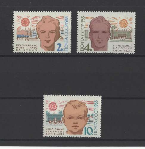 RUSSIE   Y/T   n° 2653/2655    neuf *   1963