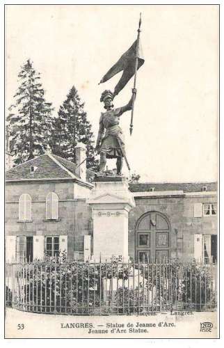 52 - LANGRES -  STATUE DE JEANNE D´ARC