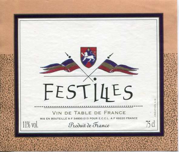 France - Festiles - Vin de Table de France - 