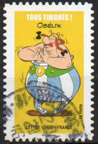 2019 - Adhésif YT N° 1730 - Astérix - Obélix - Cachet rond