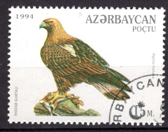 AZERBAIDJAN  1994 OISEAU RAPACE L'AIGLE IMPERIAL  OBLITERE