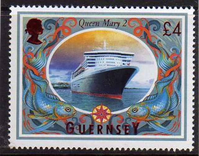 Paquebot Queen Mary 2, £4 (2005) - YT 1062 **