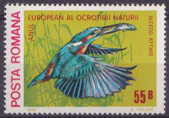 Roumanie 1980 Y&T 3271 neuf ** - Oiseaux - Alcedo Atthis 