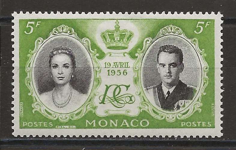 MONACO   ANNEE 1956 Y.T N°476 NEUF* 