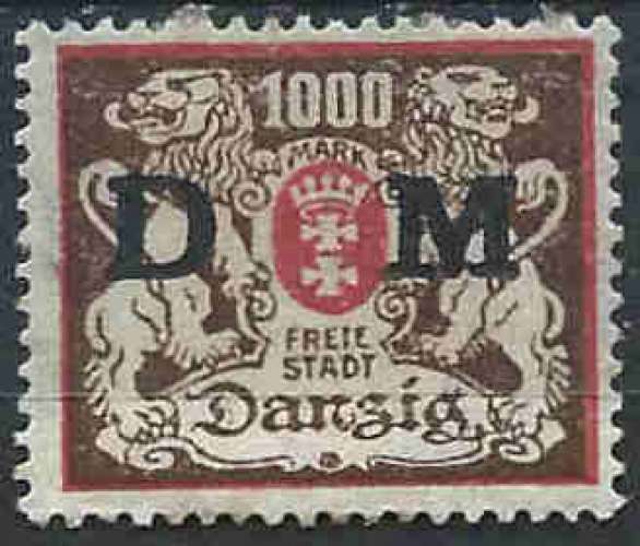 Dantzig - 1921 - Y & T n° 36 Timbre de service - MNG